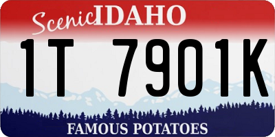 ID license plate 1T7901K