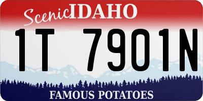 ID license plate 1T7901N