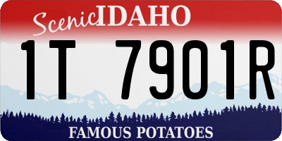 ID license plate 1T7901R