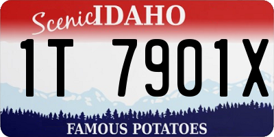 ID license plate 1T7901X