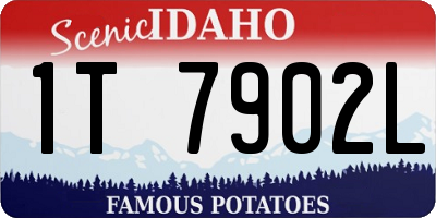 ID license plate 1T7902L