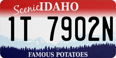 ID license plate 1T7902N