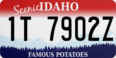 ID license plate 1T7902Z