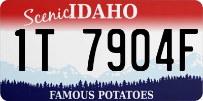 ID license plate 1T7904F