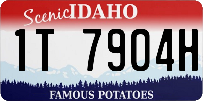 ID license plate 1T7904H