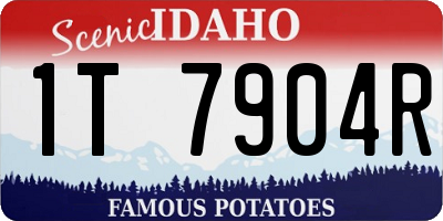 ID license plate 1T7904R