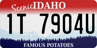 ID license plate 1T7904U