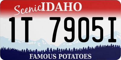 ID license plate 1T7905I