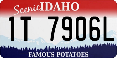 ID license plate 1T7906L