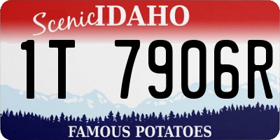 ID license plate 1T7906R