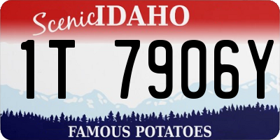 ID license plate 1T7906Y