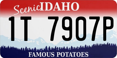 ID license plate 1T7907P