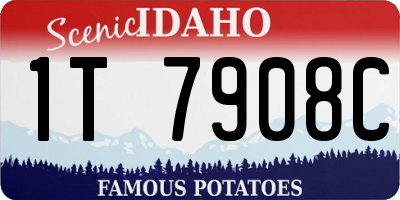ID license plate 1T7908C
