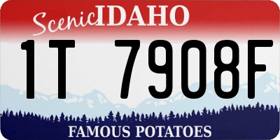 ID license plate 1T7908F