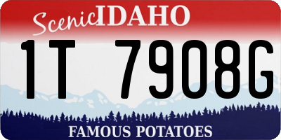 ID license plate 1T7908G