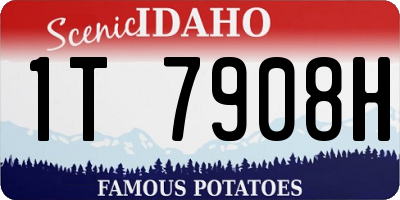 ID license plate 1T7908H
