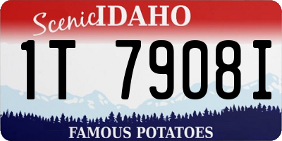 ID license plate 1T7908I