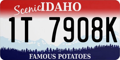 ID license plate 1T7908K