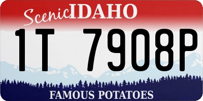 ID license plate 1T7908P