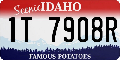 ID license plate 1T7908R