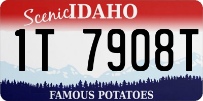 ID license plate 1T7908T