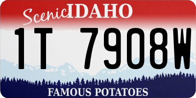 ID license plate 1T7908W