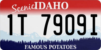 ID license plate 1T7909I
