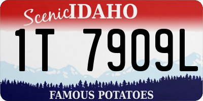 ID license plate 1T7909L