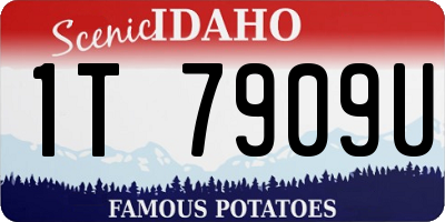 ID license plate 1T7909U