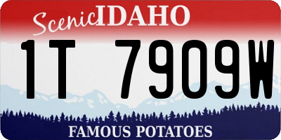 ID license plate 1T7909W