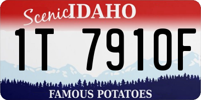 ID license plate 1T7910F