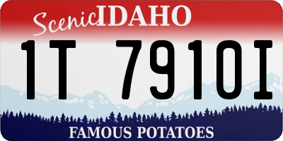 ID license plate 1T7910I