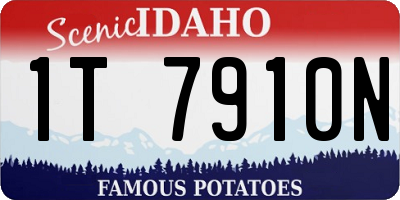 ID license plate 1T7910N
