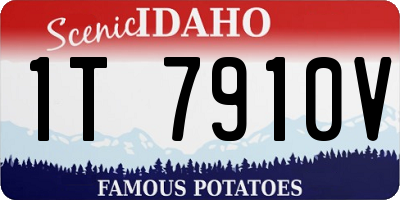 ID license plate 1T7910V