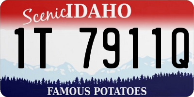 ID license plate 1T7911Q