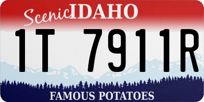 ID license plate 1T7911R