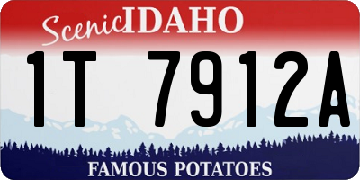 ID license plate 1T7912A