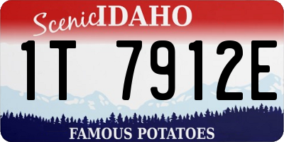 ID license plate 1T7912E