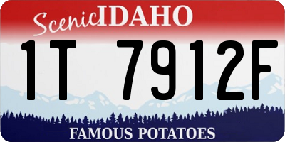 ID license plate 1T7912F