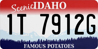 ID license plate 1T7912G