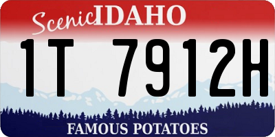 ID license plate 1T7912H
