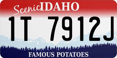 ID license plate 1T7912J