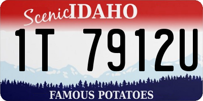 ID license plate 1T7912U