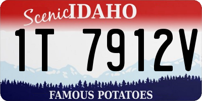ID license plate 1T7912V
