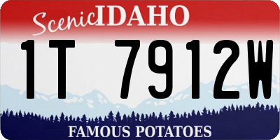 ID license plate 1T7912W