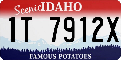 ID license plate 1T7912X