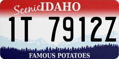 ID license plate 1T7912Z