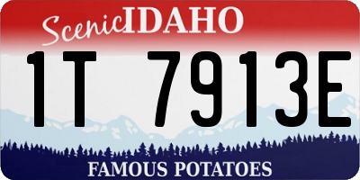 ID license plate 1T7913E