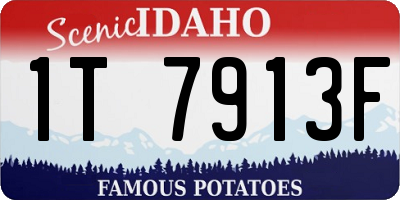 ID license plate 1T7913F