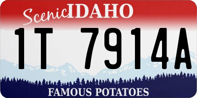 ID license plate 1T7914A